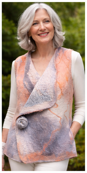 Lazac-szürke mellény