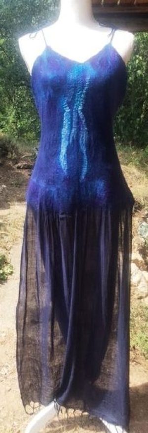 Kék-türkiz ruha